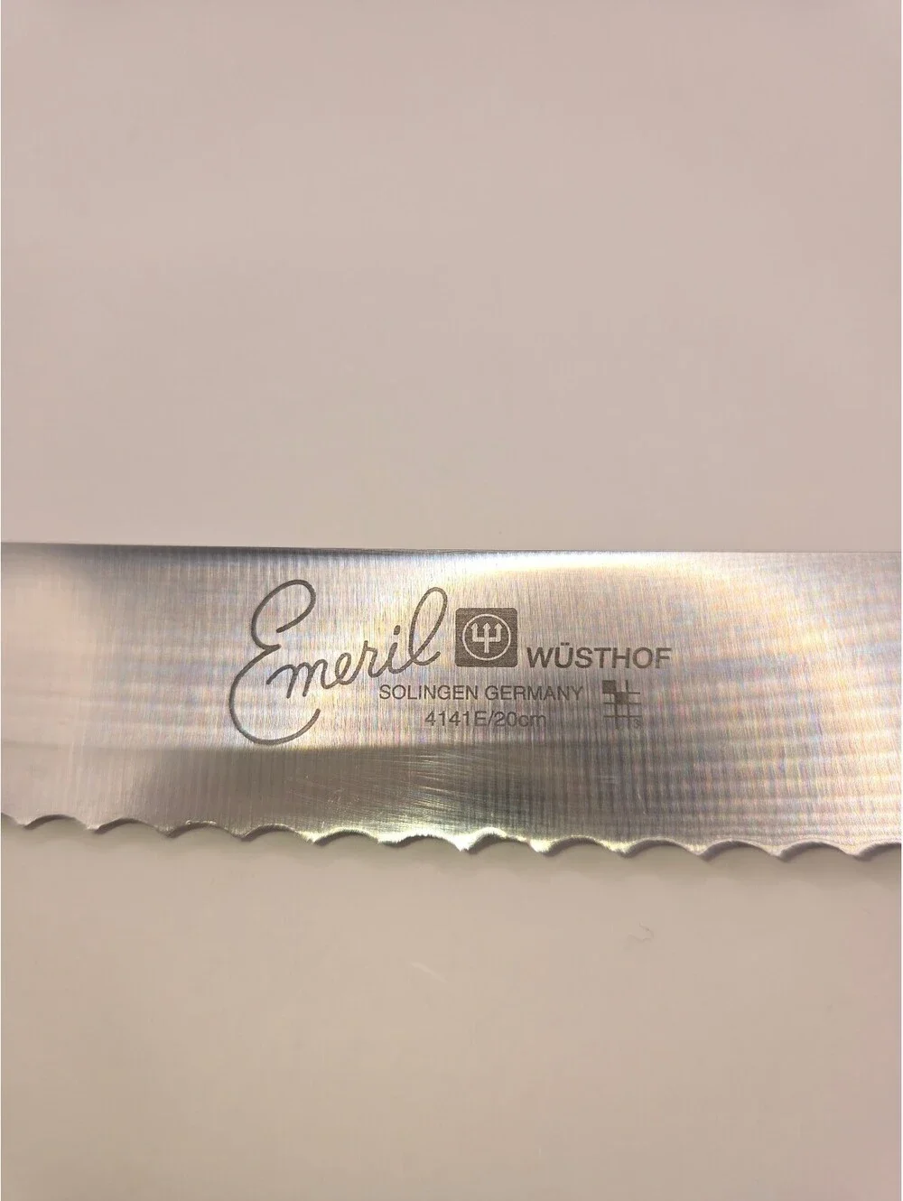 Emeril by Wüsthof Serrated Bread Knife - 8 Inch, Black Handle